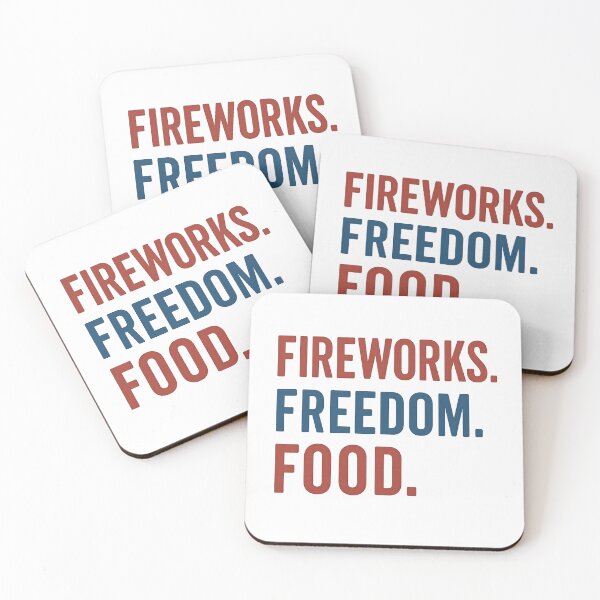 Item preview, Fireworks. Freedom. Food. designed and sold by ALITOPRINCE.