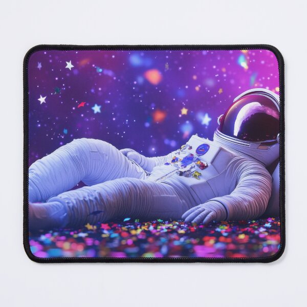 Item preview, Astronaut relaxing in colorful space designed and sold by anytka.