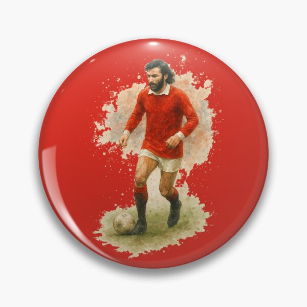 Item preview, George Best - Watercolour designed and sold by curseofkazar.