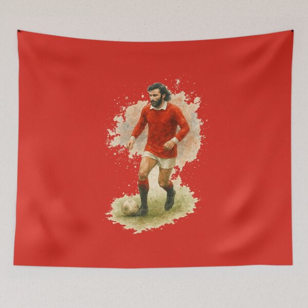 Item preview, George Best - Watercolour designed and sold by curseofkazar.