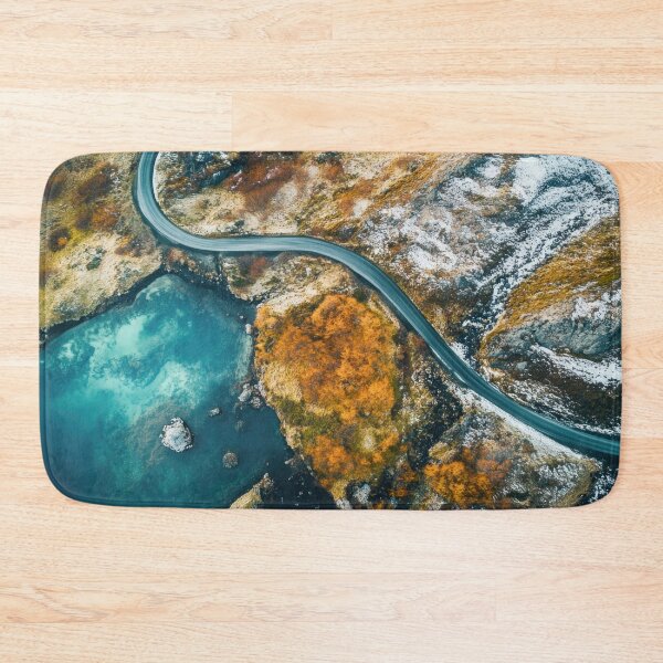 Item preview, Autumn road by calm lake designed and sold by anytka.