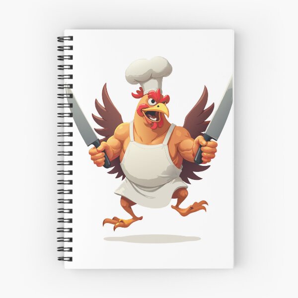 Item preview, Angry Rooster Chef | Crazy Cooking with Knives designed and sold by NovaProArt.