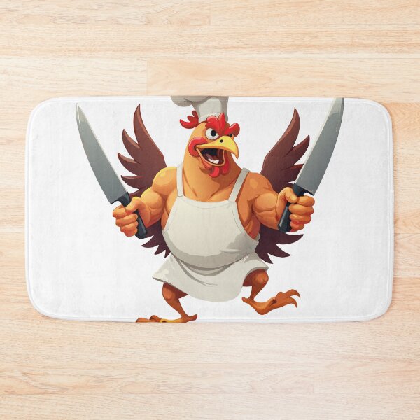Item preview, Angry Rooster Chef | Crazy Cooking with Knives designed and sold by NovaProArt.