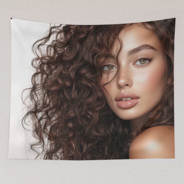 Item preview, Beautiful woman with curly hair designed and sold by anytka.