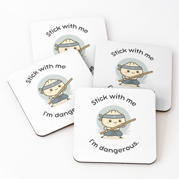 Item preview, Stick With Me, I'm Dangerous – Funny Kawaii Martial Arts Dumpling designed and sold by Polishthestone.
