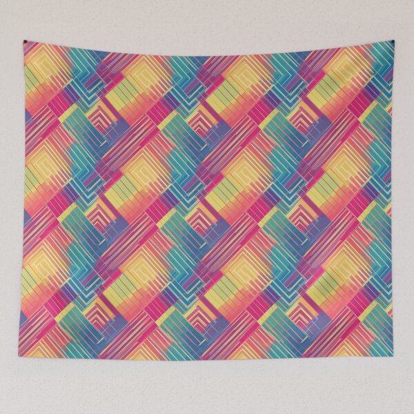Item preview, Geometric Lines - Summer 2025 design, irregular pattern designed and sold by WorldByEsi.