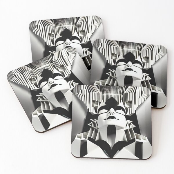 Item preview, Origami Mummy - Stark Black and White designed and sold by shakespeare1212.