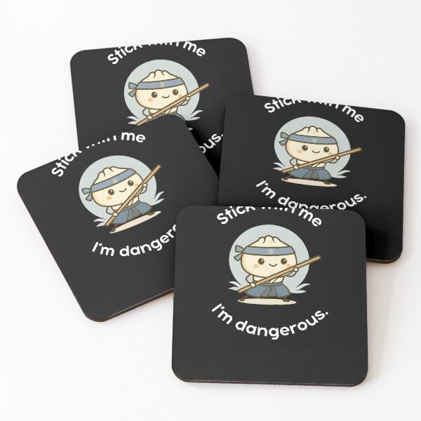 Item preview, Stick With Me, I'm Dangerous – Funny Kawaii Martial Arts Dumpling designed and sold by Polishthestone.