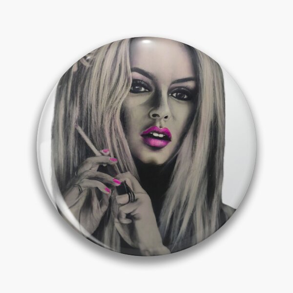 Item preview, Chica con un cigarrillo y una flor designed and sold by MaPerle.