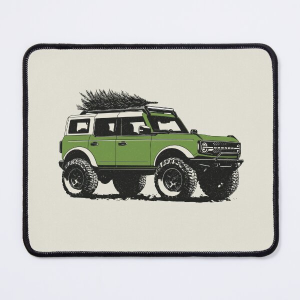 Item preview, Green Bronco with Christmas Tree designed and sold by blackdogshop.