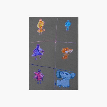 The Sun, The Cloud, The Monkey, The Elephant And The Fairies From The Land Of Bree Art Board Print