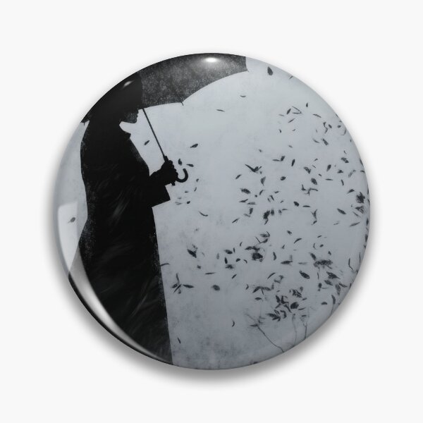 Item preview, Figure with umbrella in storm designed and sold by anytka.