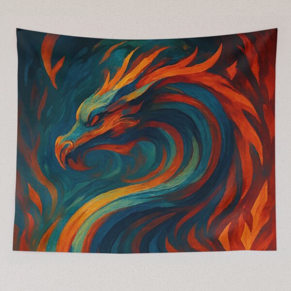 Item preview, Inferno Serpent: Dance of the Fire Dragon designed and sold by AbstractAnom.