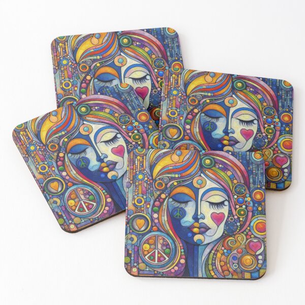 Item preview, 60's Cool Vibe Hippy Art designed and sold by TheDarkWardrobe.
