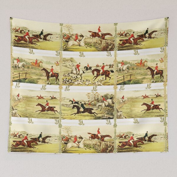 Item preview, Vintage English Country Hunting Horse Riders and Hounds  designed and sold by tanjica.