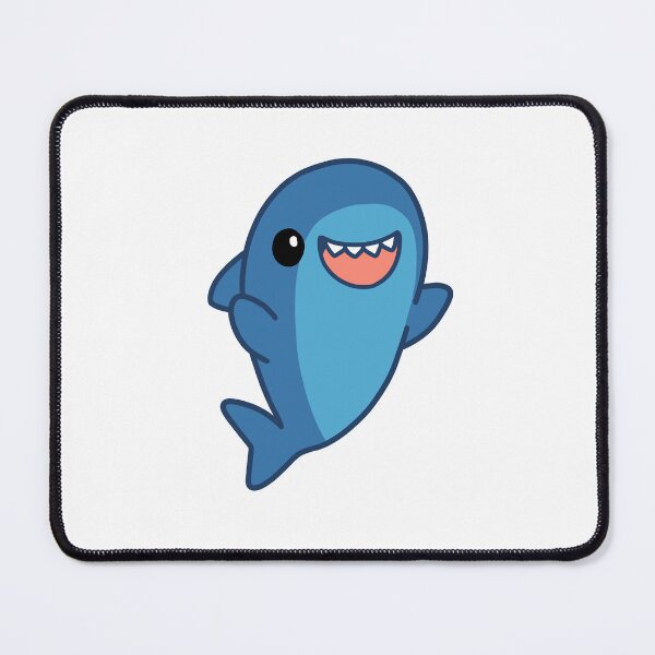 Item preview, Cute Kawaii Blue Shark – Smiling Ocean Animal Character Design designed and sold by Siroiyy.