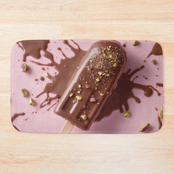Item preview, Pink background ice cream treat designed and sold by anytka.