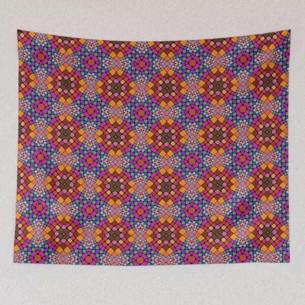Item preview, color surface mosaic abstract seamless colorful repeat pattern designed and sold by Abrahamjrnd.