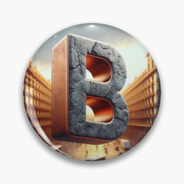 Item preview, Barcelona City Vibes – AI Art with Bold Initial B as Background for Urban Style Clothing & Travel-Inspired Accessories designed and sold by knalpot-design.