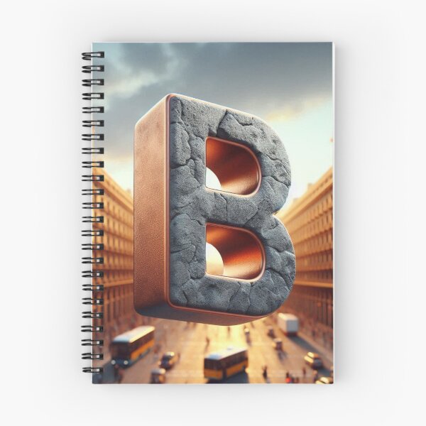 Item preview, Barcelona City Vibes – AI Art with Bold Initial B as Background for Urban Style Clothing & Travel-Inspired Accessories designed and sold by knalpot-design.
