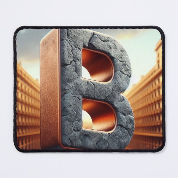 Item preview, Barcelona City Vibes – AI Art with Bold Initial B as Background for Urban Style Clothing & Travel-Inspired Accessories designed and sold by knalpot-design.