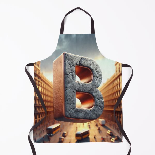 Item preview, Barcelona City Vibes – AI Art with Bold Initial B as Background for Urban Style Clothing & Travel-Inspired Accessories designed and sold by knalpot-design.