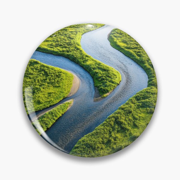 Item preview, River Flowing Through Greens designed and sold by anytka.