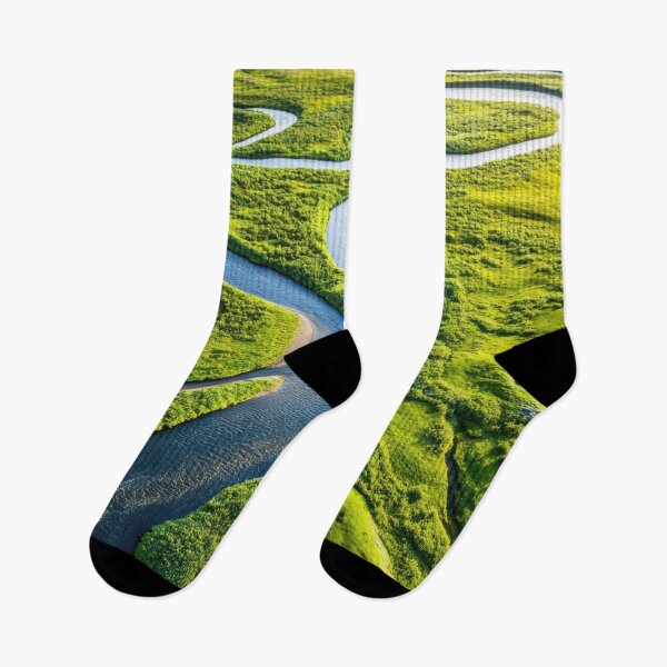 Item preview, River Flowing Through Greens designed and sold by anytka.