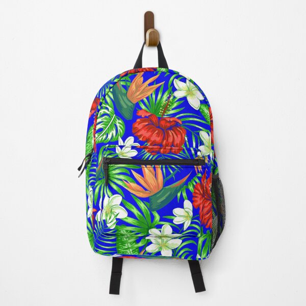 Item preview, Tropical Treasures Island Flowers Pattern On Royal Blue designed and sold by DEC02.