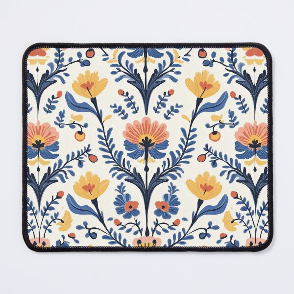 Item preview,  Floral Folk Summer 2025 design, dark irregular pattern designed and sold by WorldByEsi.