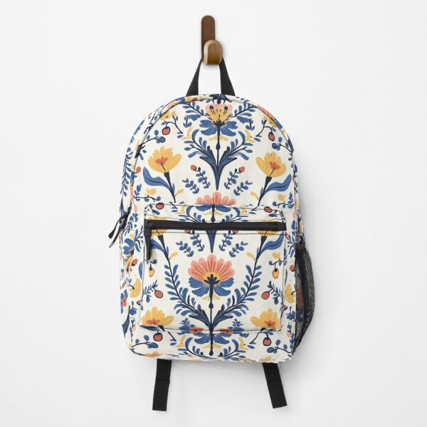 Item preview, Floral Folk Summer 2025 design, dark irregular pattern designed and sold by WorldByEsi.