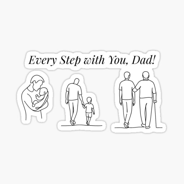 Item preview, Every Step with You, Dad – A Journey of Fatherhood designed and sold by L and J Vielman.