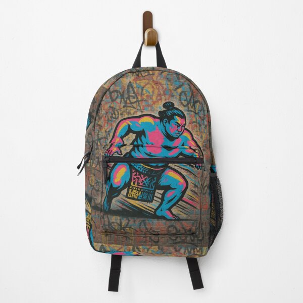 Item preview, Graffiti Street Art Sumo – Vibrant Urban Mural Illustration designed and sold by PrometheusStyle.