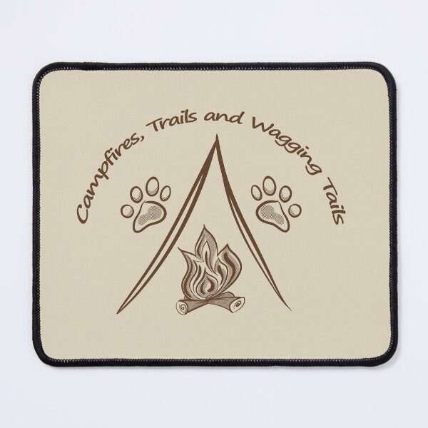 Item preview, Campfires, Trails and Wagging Tails Camping Graphic designed and sold by AlliEmm.