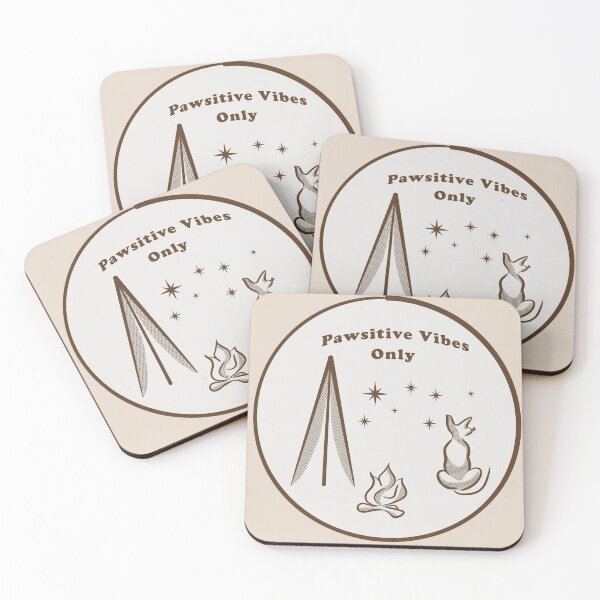 Item preview, Pawsitive Vibes Only Camping Graphic designed and sold by AlliEmm.