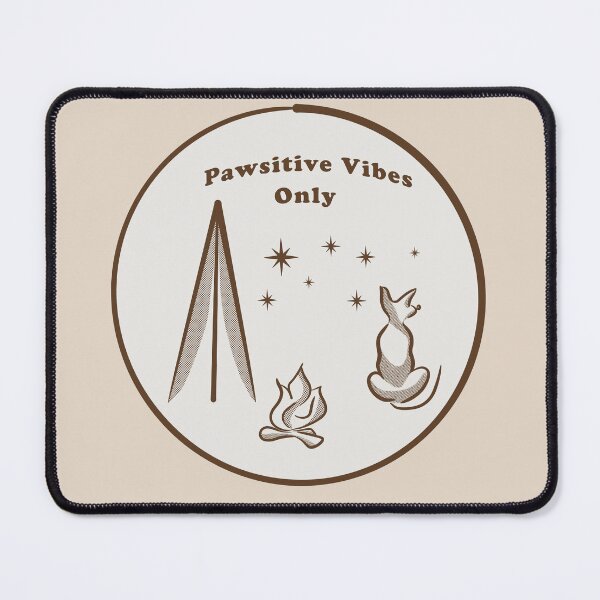 Item preview, Pawsitive Vibes Only Camping Graphic designed and sold by AlliEmm.