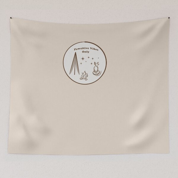 Item preview, Pawsitive Vibes Only Camping Graphic designed and sold by AlliEmm.