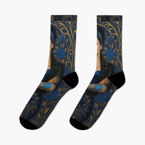 Item preview, Blue Rose Rebellion: Rockabilly Nouveau Queen designed and sold by AbstractAnom.