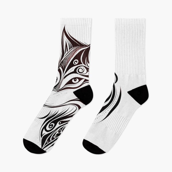 Item preview, Tribal Husky Tattoo Art Print designed and sold by ShadowAndSlate.