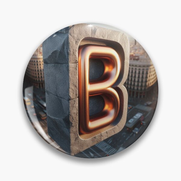 Item preview, Barcelona City Vibes #1 – AI Art with Bold Initial B as Background for Urban Style Clothing & Travel-Inspired Accessories designed and sold by knalpot-design.