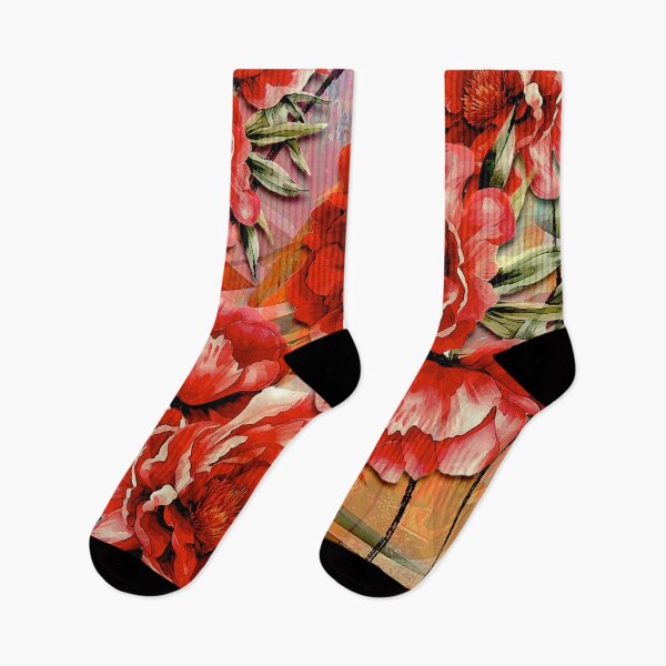 Item preview, Red Floral Pattern designed and sold by ViaARTfactory.