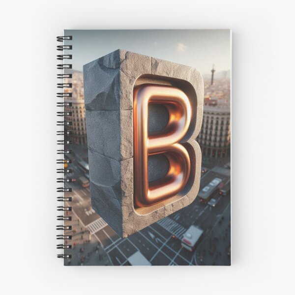 Item preview, Barcelona City Vibes #1 – AI Art with Bold Initial B as Background for Urban Style Clothing & Travel-Inspired Accessories designed and sold by knalpot-design.