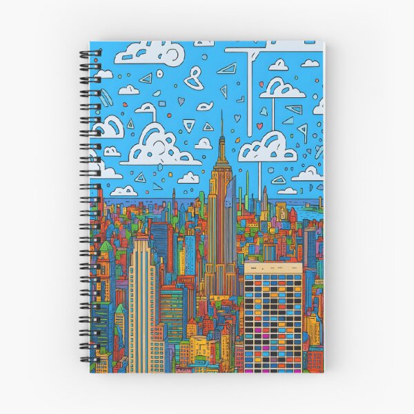 Artikelvorschau, Panorama der Skyline von New York City entworfen und verkauft von Leous.