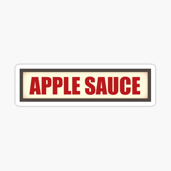 Apple Sauce Sticker