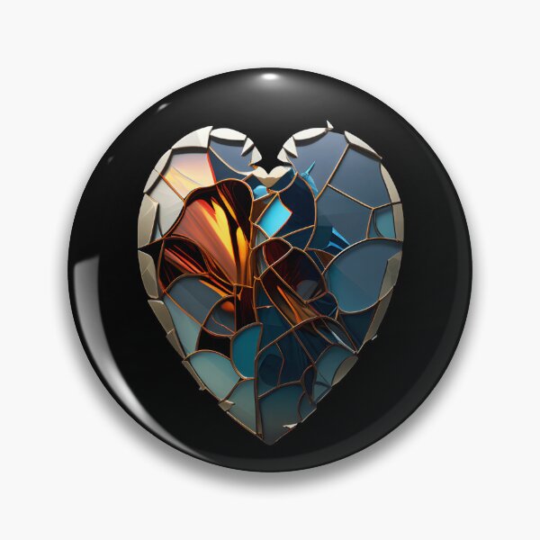 Item preview, Stained Glass Heart Art Print designed and sold by ShadowAndSlate.