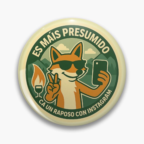 Item preview, A fox with Instagram is more conceited - Retranca galega with style designed and sold by NÉBULA STUDIO.
