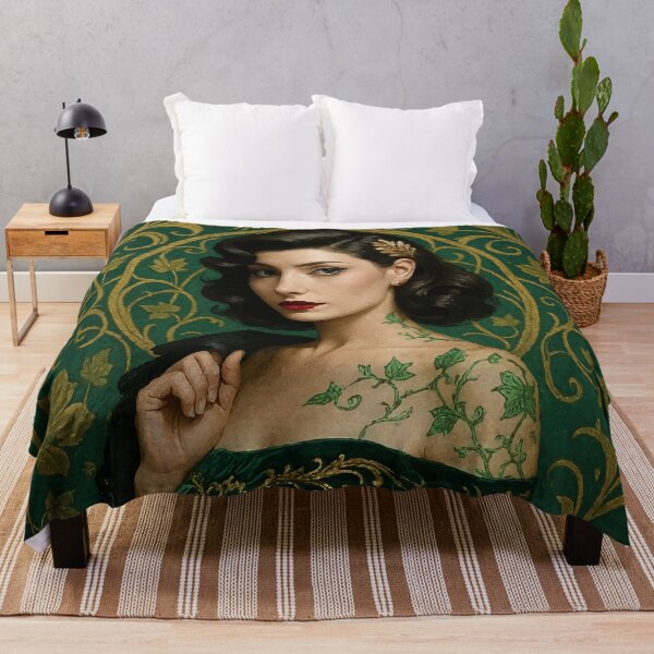 Item preview, Emerald Reign: Retro Vines & Velvet Power designed and sold by AbstractAnom.