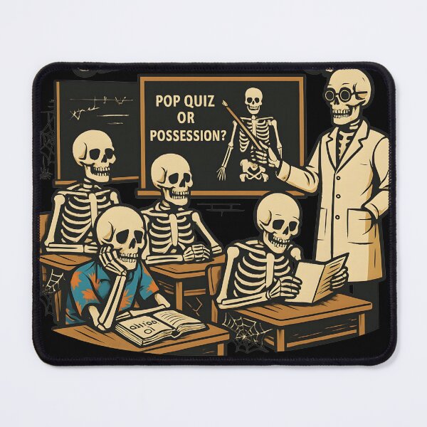 Item preview, Funny Skeleton Teacher Halloween Classroom Design – “Welcome to Skele School” Vector Art | Bone Up on Your Studies | Halloween Teacher Shirt, Fall Decor, Skeleton Classroom Gift designed and sold by WAUZ.