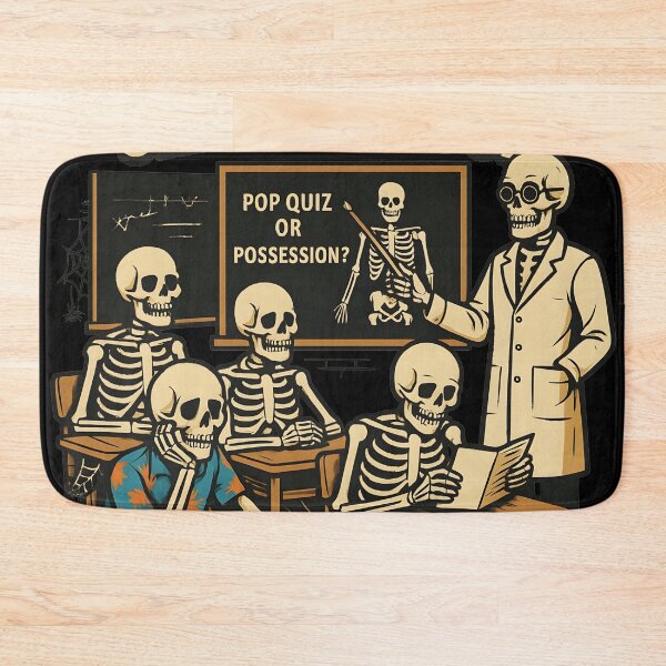 Item preview, Funny Skeleton Teacher Halloween Classroom Design – “Welcome to Skele School” Vector Art | Bone Up on Your Studies | Halloween Teacher Shirt, Fall Decor, Skeleton Classroom Gift designed and sold by WAUZ.