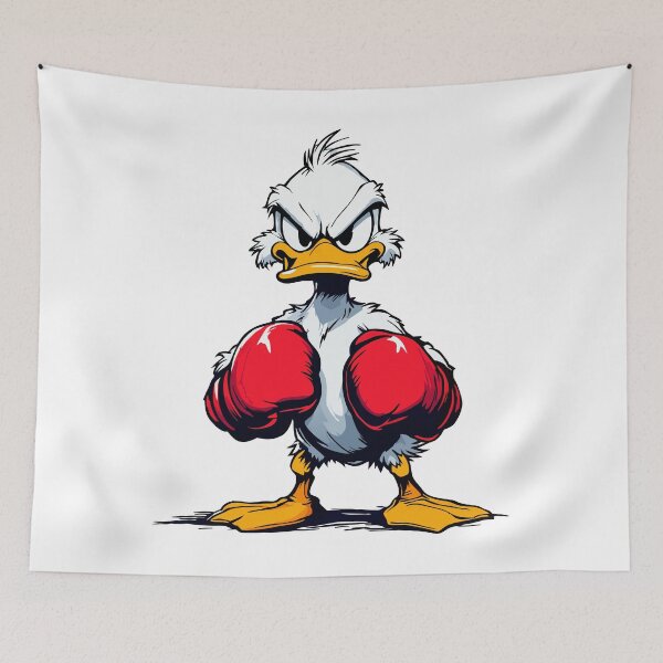 Item preview, Boxing Duck Champ | Angry Cartoon Fighter Bird designed and sold by NovaProArt.